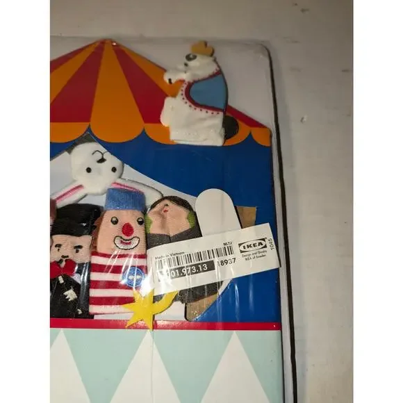Ikea Klappar Cirkus Finger assorted Puppets Circus Set Tent New - Picture 5 of 7
